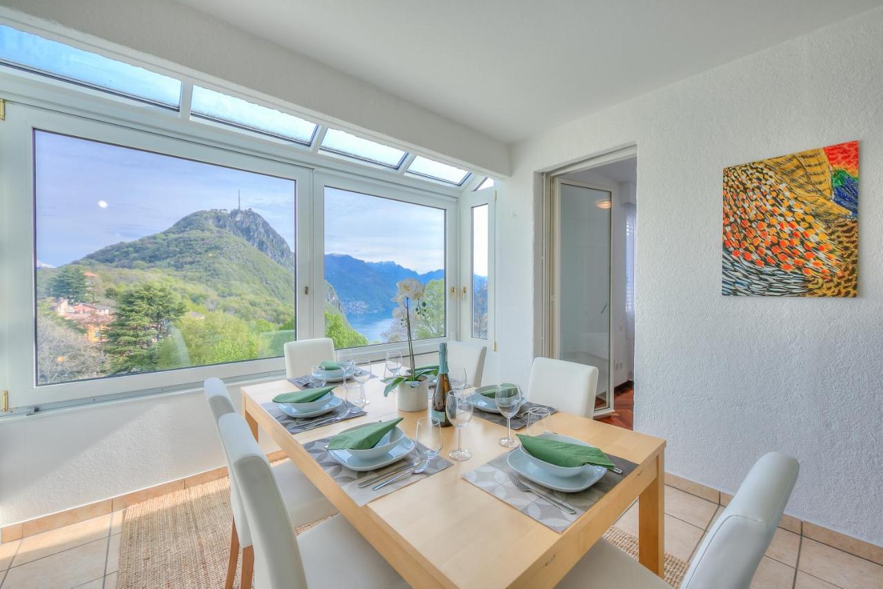 Residenza Parco Carona - Happy Rentals Lugano Bagian luar foto