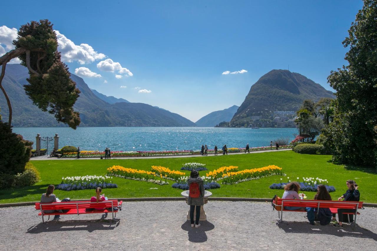 Residenza Parco Carona - Happy Rentals Lugano Bagian luar foto