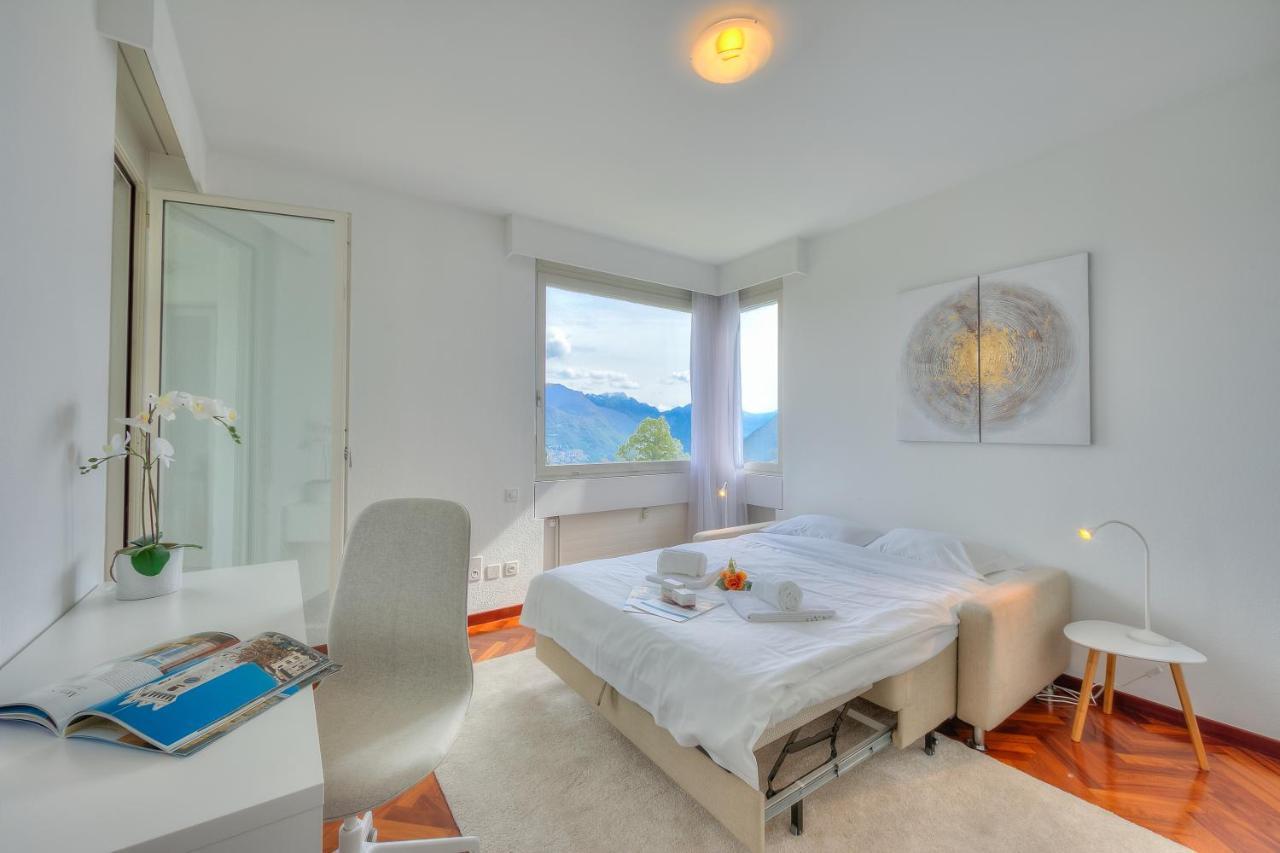 Residenza Parco Carona - Happy Rentals Lugano Bagian luar foto