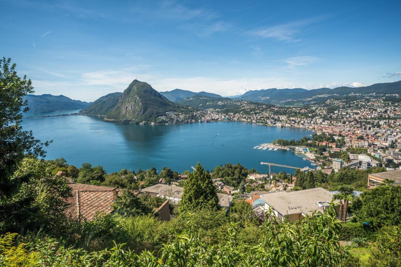 Residenza Parco Carona - Happy Rentals Lugano Bagian luar foto