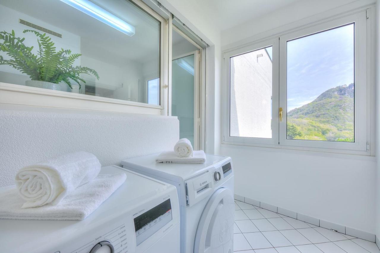 Residenza Parco Carona - Happy Rentals Lugano Bagian luar foto