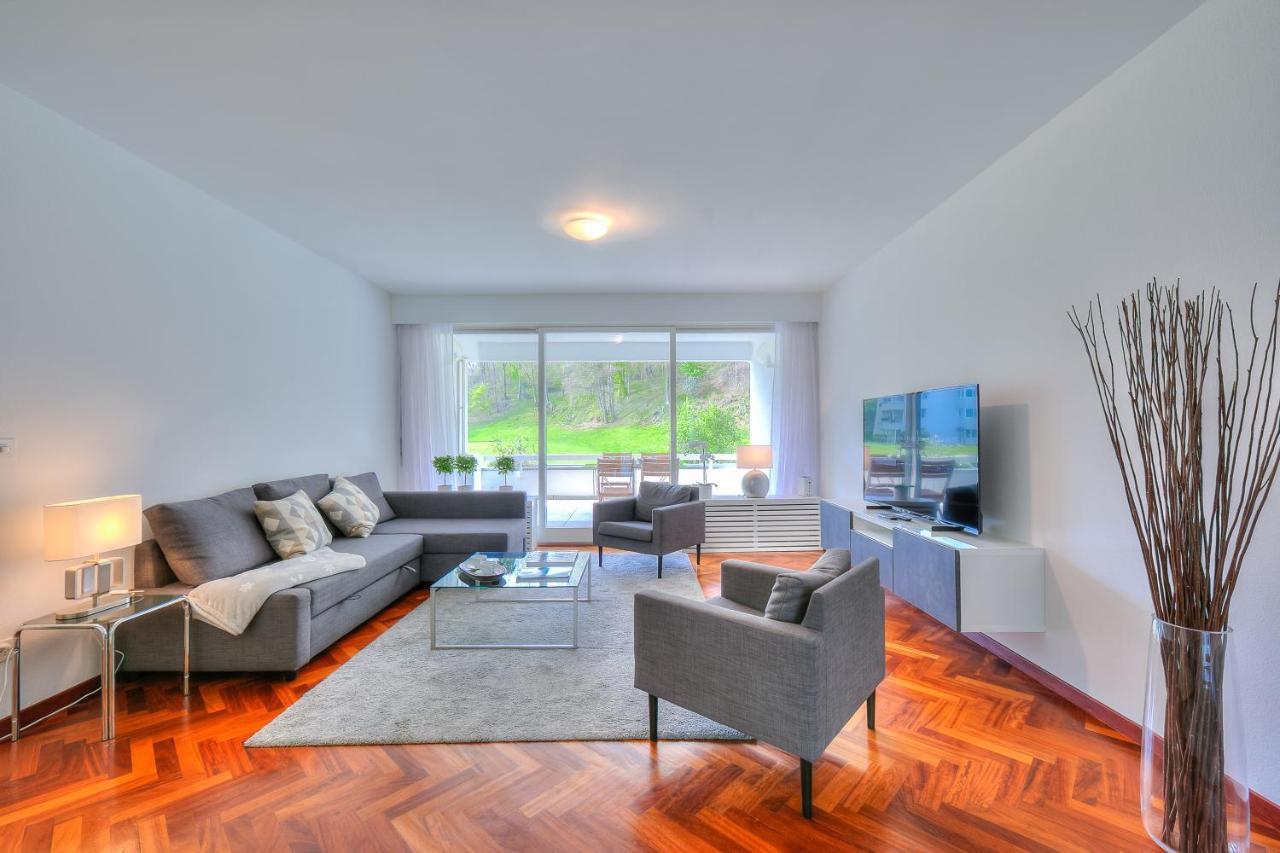 Residenza Parco Carona - Happy Rentals Lugano Bagian luar foto